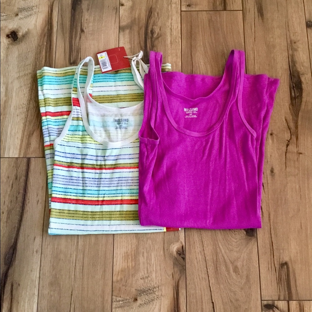 Tank Top Lot Layering Ribbed Sleeveless New Without Tags Closet Staples - Picture 2 of 4